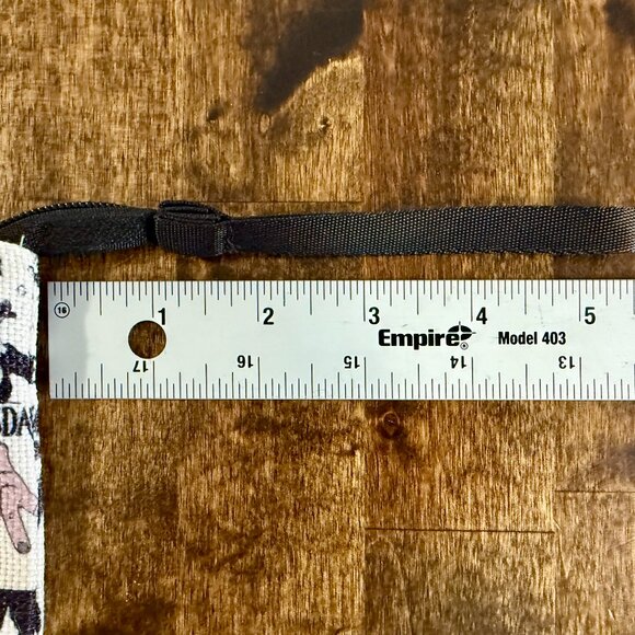 Wednesday Addams Zip Pouch with Strap Cosmetic Pencils Wristlet - Picture 8 of 8